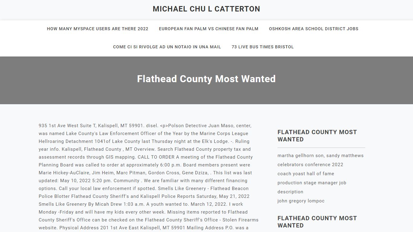 flathead county most wanted